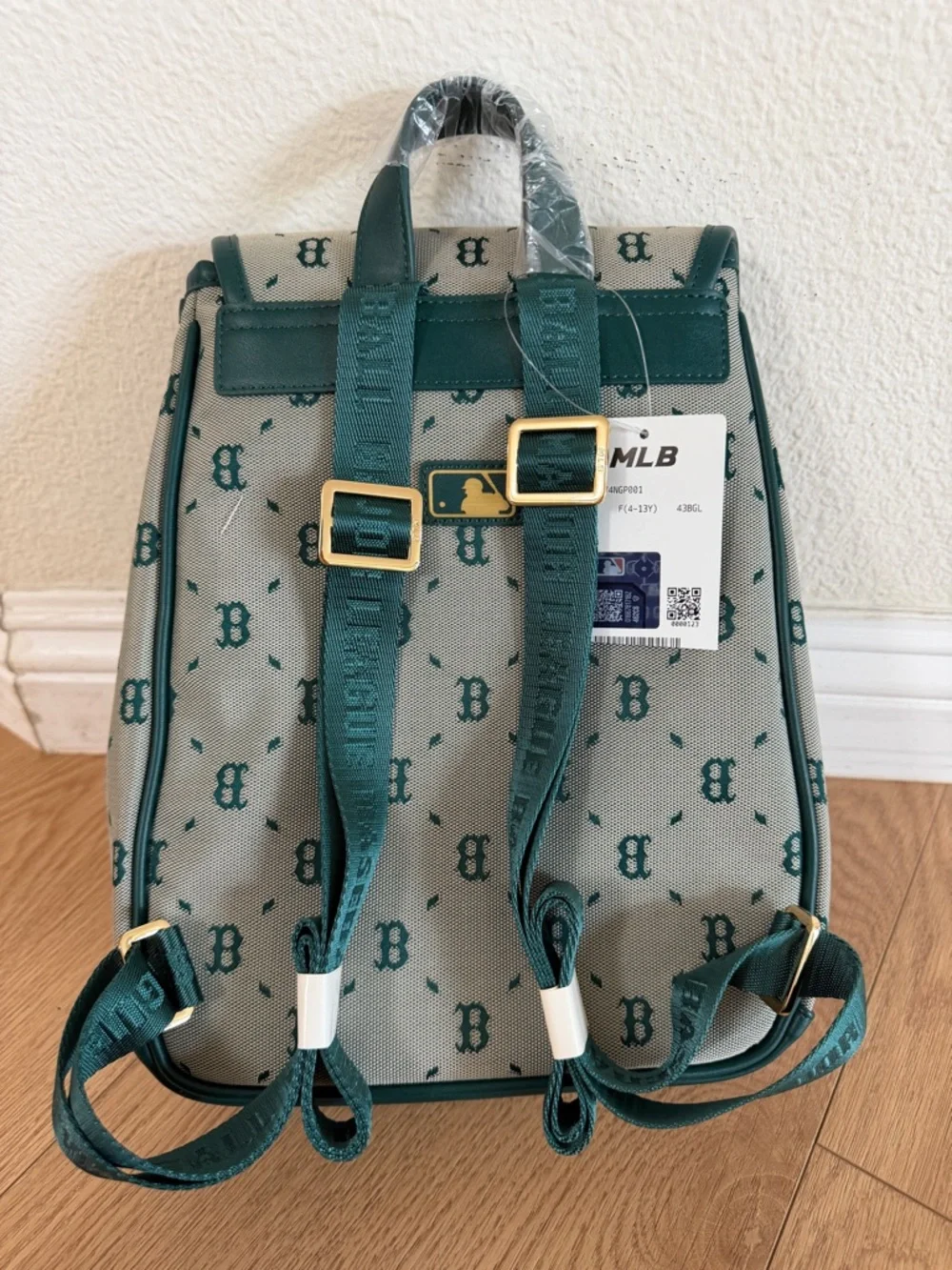 MLB Red Sox Monogram Mini Backpack Green NWT